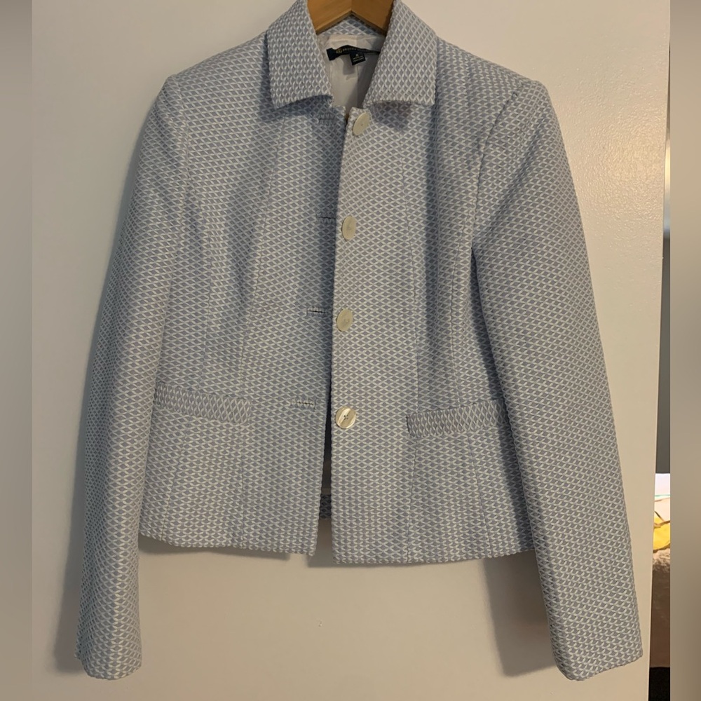 Brooks Brothers Baby Blue Skirt Suit
